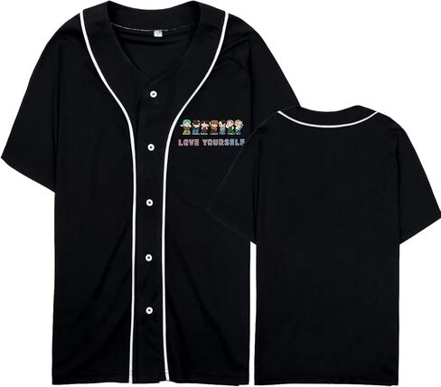 تي شيرت Kpop للبيسبول تحب نفسك قميص Jungkook Suga Jhope Jimin V Rap Monster Jin تي شيرت Merch in Kuwait