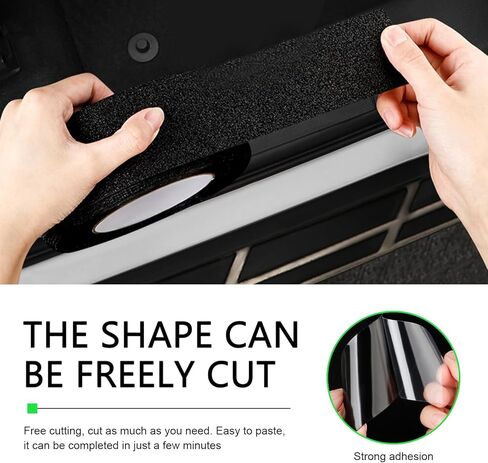 Car Door Entry Guard, 16.4FT Anti-Slip Sill Trim Protection Strips, Anti Collision Scuff Car Door Sill Protector, Waterproof Automotive Entry Guard Protector Sticker for Most Cars (16ft x 7cm) in Saudi Arabia