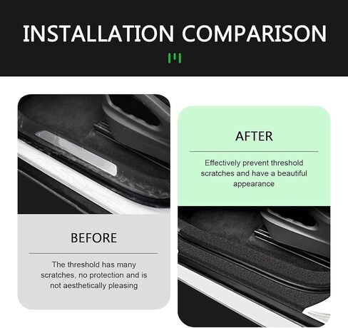 Car Door Entry Guard, 16.4FT Anti-Slip Sill Trim Protection Strips, Anti Collision Scuff Car Door Sill Protector, Waterproof Automotive Entry Guard Protector Sticker for Most Cars (16ft x 7cm) in Saudi Arabia