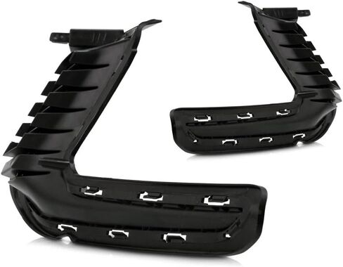 زخرفة ضوء الضباب تناسب Hyundai Elantra 2017 2018، جانب السائق والراكب، للطرز التي لا تحتوي على مصابيح تشغيل نهارية، أسود، استبدال HY1038125، HY1039125 in Kuwait