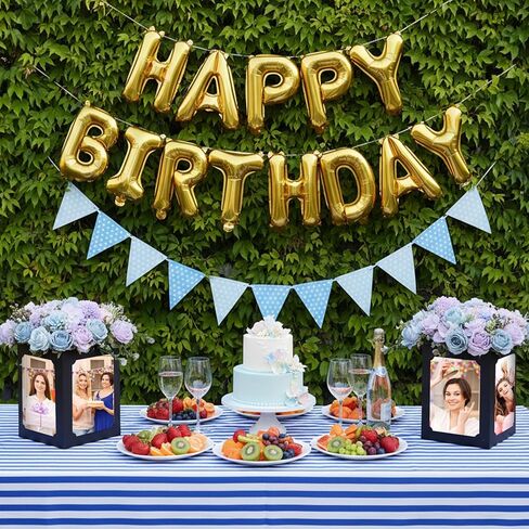 12 Pcs Picture Centerpieces for Table 6/7 Inch Photo Display Frame & Hollow Picture Props Box for Congrats Grad Decor, Wedding, Birthday Party Table Decoration (Black) in Kuwait