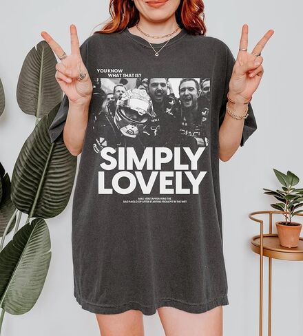 Handmade Max Formula Verstappen Simply Lovely Shirt, Funny F1 Racing Fan Gift Tee, Trendy Racing Retro T-Shirt Multicolor Women Men Kids in Saudi Arabia