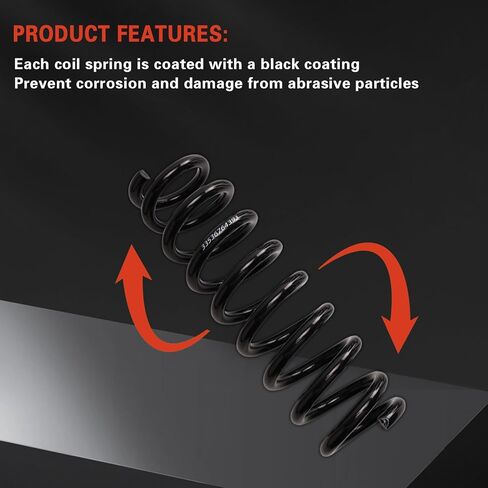 Rear Left & Right Suspension Coil Spring Set Compatible with 2004-2013 BMW E90 320i 325i 330i 335i 335d E91, Replace# 33536764393, 33536767336 2PCS in Kuwait