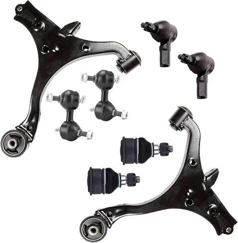 8pcs Front Lower Control Arm with Ball Joint Tie Rods Sway Bar Kit Fit for 2001-2005 Honda Civic Sedan & Coupe in Saudi Arabia