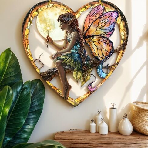 Decorative Hanging Ornaments – Heart-Shaped Acrylic Fairy Flower Charms in Vibrant Colors for Festive Home Decor & Special Occasions in Saudi Arabia