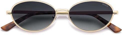 SOJOS Trendy Oval Cay Eye Polarized Sunglasses for Women Men, Chic 80s 90s Retro Fashion Sunnies SJ1279 in Saudi Arabia