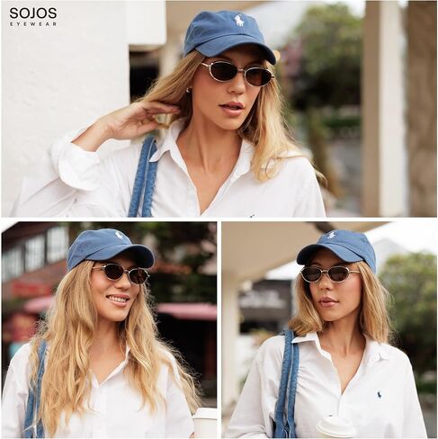 SOJOS Trendy Oval Cay Eye Polarized Sunglasses for Women Men, Chic 80s 90s Retro Fashion Sunnies SJ1279 in Saudi Arabia