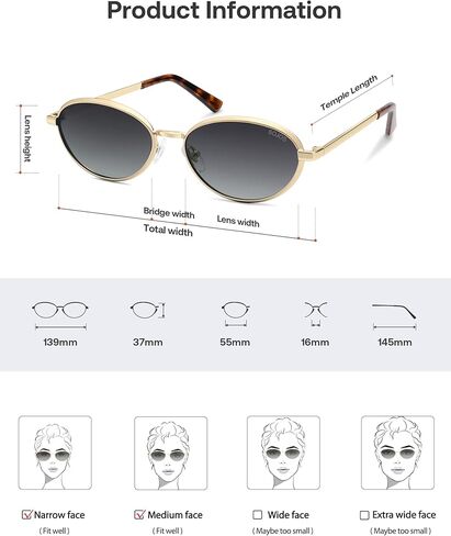 SOJOS Trendy Oval Cay Eye Polarized Sunglasses for Women Men, Chic 80s 90s Retro Fashion Sunnies SJ1279 in Saudi Arabia