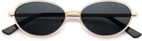 SOJOS Trendy Oval Cay Eye Polarized Sunglasses for Women Men, Chic 80s 90s Retro Fashion Sunnies SJ1279 in Saudi Arabia