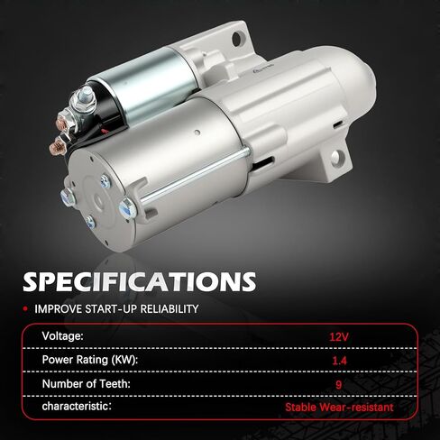 كاتب 6785 12 فولت 1.4KW 9 أسنان مناسب لإمبالا 2010-2006 3.5L 3.9L لوسيرن 2010-2009 3.9L لمونت كارلو 2007-2006 3.5L جزء المحرك بداية المحرك استبدال 12594493 12610636 in Kuwait
