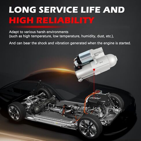 كاتب 6785 12 فولت 1.4KW 9 أسنان مناسب لإمبالا 2010-2006 3.5L 3.9L لوسيرن 2010-2009 3.9L لمونت كارلو 2007-2006 3.5L جزء المحرك بداية المحرك استبدال 12594493 12610636 in Kuwait