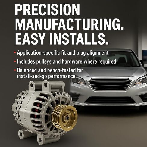 QUALITY-BUILT Premium New Alternator 13953N - OE Compatible with Select 2002-2009 Mercedes-Benz (CL500,CLK430,CLS500,E320,E430,E500,E55 AMG,G500,G55 AMG,S350,S430,S500,SL500,SLR McLaren) in Saudi Arabia