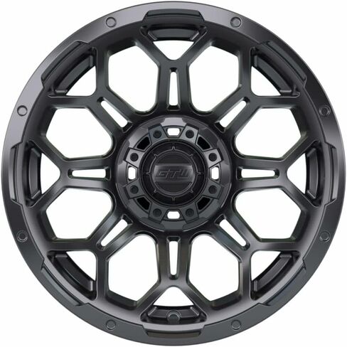 GTW Bravo 14 Inch Aluminum Golf Cart Wheel 14x7 | 4-4 Bolt | 3:4 Offset | Set of 4 (Matte Black) in Saudi Arabia
