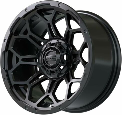 GTW Bravo 14 Inch Aluminum Golf Cart Wheel 14x7 | 4-4 Bolt | 3:4 Offset | Set of 4 (Matte Black) in Saudi Arabia