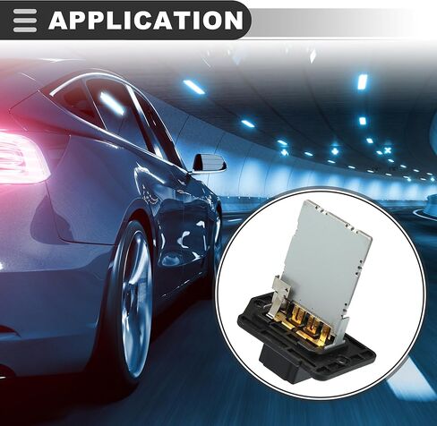 استبدال مقاوم محرك منفاخ الهواء من Motoforti، لسيارة Hyundai Elantra 2006، بلاستيك معدني، لون أسود فضي in Saudi Arabia