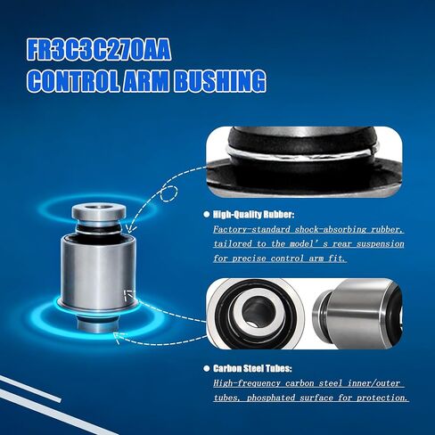 4PCS Rear Axle Suspension Bushing Kit Compatible with Ford Fusion Taurus Mondeo MK5 Edge Mustang 2013-2020, Replaces# FR3C3C270AA F2GZ-5A638 F2GC5K653AXB in Kuwait