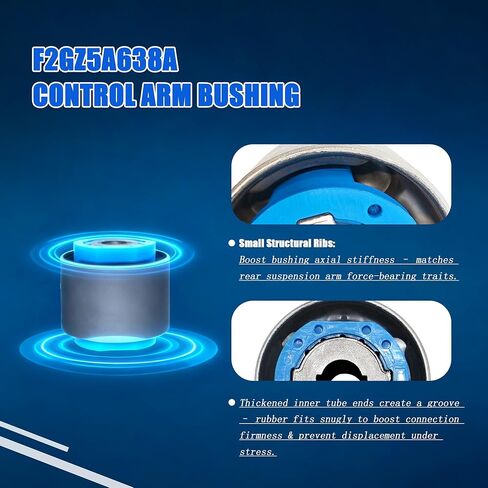 4PCS Rear Axle Suspension Bushing Kit Compatible with Ford Fusion Taurus Mondeo MK5 Edge Mustang 2013-2020, Replaces# FR3C3C270AA F2GZ-5A638 F2GC5K653AXB in Kuwait