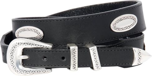 Brighton Big Men's Taper Concho Belt (Black 36) in Kuwait