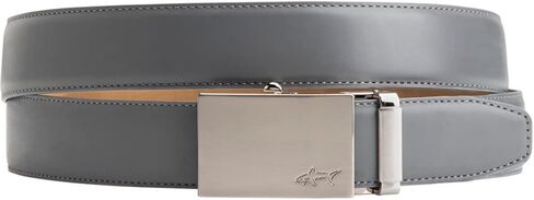Greg Norman Men's Golf Belt W/Plaque Buckle Grey One Size Fits Most in Saudi Arabia