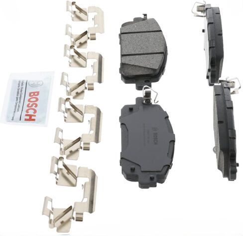 مجموعة وسادات فرامل قرص السيراميك الفاخرة من BOSCH BC2310 - متوافقة مع مجموعة مختارة من Nissan Kicks وSentra؛ أمام in Saudi Arabia