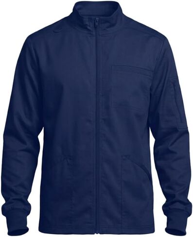 Natural Uniforms Mens Cool Stretch Zip Utility Scrub Jacket in Saudi Arabia