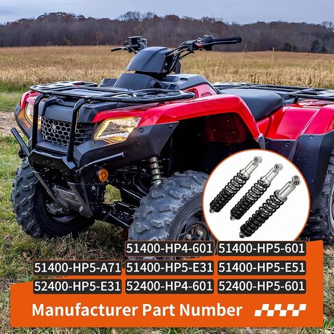 ممتصات صدمات أمامية وخلفية شديدة التحمل لسيارة Honda Rancher 420 TRX420FE FM TE TM FPE FPM 2007-2013 in Saudi Arabia