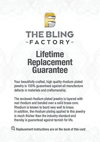 مجموعة Bling Factory الكلاسيكية ذات الحافة العميقة وخاتم سوليتير تشيكوسلوفاكيا المطلي بالروديوم in Kuwait