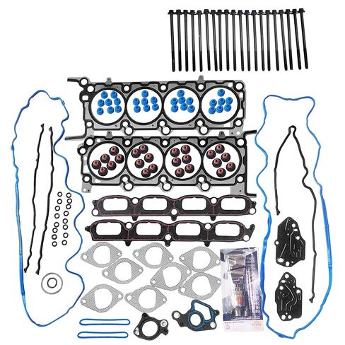 Partsflow Head Gasket Set with Head Bolts for Ford Expedition for Ford F-150 for Ford F-250 Super Duty for Ford F-350 Super Duty for Lincoln Mark LT for Lincoln Navigator 5.4L V8 24 Valve VIN V, 5" in Saudi Arabia
