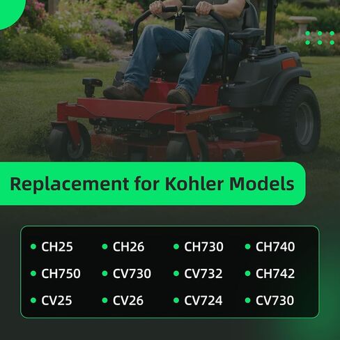 Cylinder Head Gasket Kit for Kohler 24-841-04-S,24-041-16,24-041-32,24-041-37-S,24-841-03-S,Fit for Kohler Engines CH25, CH26,CH730, CH740, CH742, CH750 CV25, CV26, CV724, CV730, CV732 (2-Pack) in Kuwait
