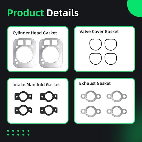 Cylinder Head Gasket Kit for Kohler 24-841-04-S,24-041-16,24-041-32,24-041-37-S,24-841-03-S,Fit for Kohler Engines CH25, CH26,CH730, CH740, CH742, CH750 CV25, CV26, CV724, CV730, CV732 (2-Pack) in Kuwait