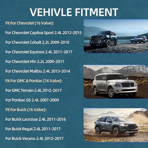 2.4 مجموعة حشية الرأس Ecotec ومجموعة سلسلة التوقيت ومضخة مياه مناسبة لسيارة Chevy Captiva Cobalt Equinox HHR Malibu Buick Lacrosse Regal Verano GMC Terrain Pontiac 2.2 2.4L 2009-2017 9-4201S HS26517PT in Kuwait