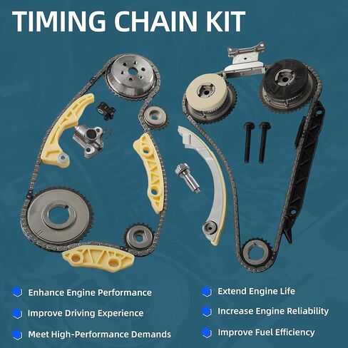 2.4 مجموعة حشية الرأس Ecotec ومجموعة سلسلة التوقيت ومضخة مياه مناسبة لسيارة Chevy Captiva Cobalt Equinox HHR Malibu Buick Lacrosse Regal Verano GMC Terrain Pontiac 2.2 2.4L 2009-2017 9-4201S HS26517PT in Kuwait