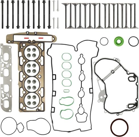 2.4 مجموعة حشية الرأس Ecotec ومجموعة سلسلة التوقيت ومضخة مياه مناسبة لسيارة Chevy Captiva Cobalt Equinox HHR Malibu Buick Lacrosse Regal Verano GMC Terrain Pontiac 2.2 2.4L 2009-2017 9-4201S HS26517PT in Kuwait