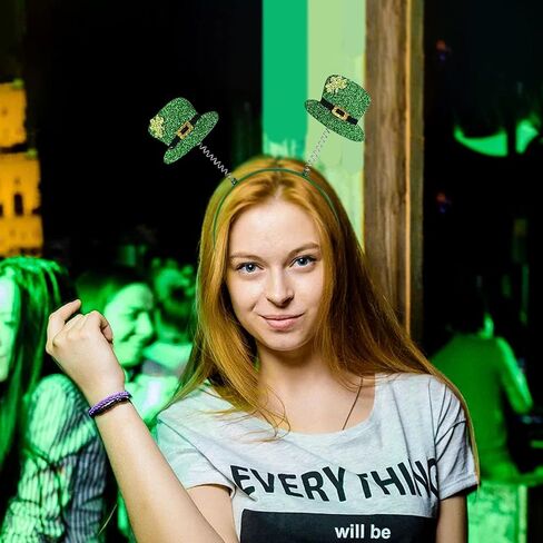 St Patricks Day Headband, 2-Pack St Patricks Day Accessories Headband for Women, Green Shamrock Headbands, St Patrick's Irish Headbands(Green-B, One Size) in Kuwait