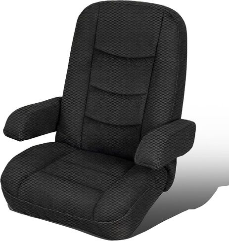 Jokuye 2 قطعة أغطية مقاعد RV لكرسي الكابتن مع أغطية مسند الذراع، تصميم مريح قابل للتمدد للمنازل المتنقلة من الفئة A، سهل التركيب - بني in Saudi Arabia