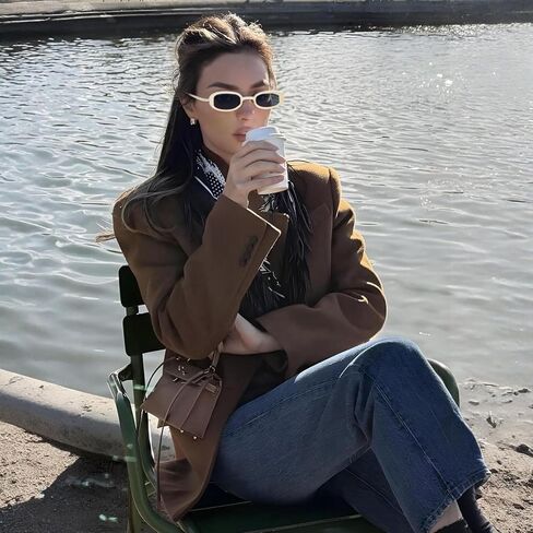 Y2k Sunglasses for Women and Men, Retro Narrow Cat Eye Sunnies Mirua in Saudi Arabia