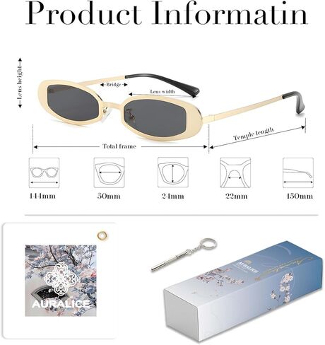 Y2k Sunglasses for Women and Men, Retro Narrow Cat Eye Sunnies Mirua in Saudi Arabia