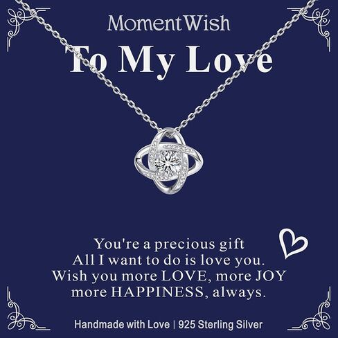قلادة MomentWish مويسانيتي للنساء، قلادة على شكل قلب مويسانيتي للفتيات، D اللون VVS1 مقلد الماس S925 هالة معلقة in Kuwait