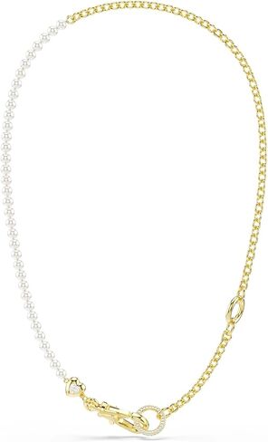 Swarovski Idyllia necklace, Crystal pearl, White, Gold-tone plated in Saudi Arabia