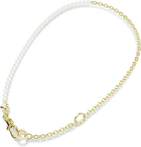 Swarovski Idyllia necklace, Crystal pearl, White, Gold-tone plated in Saudi Arabia