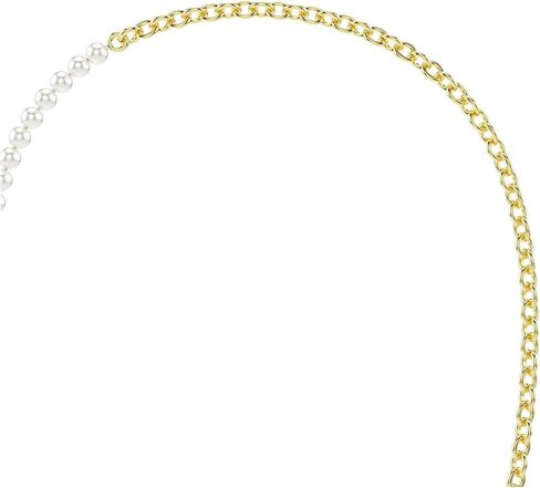 Swarovski Idyllia necklace, Crystal pearl, White, Gold-tone plated in Saudi Arabia