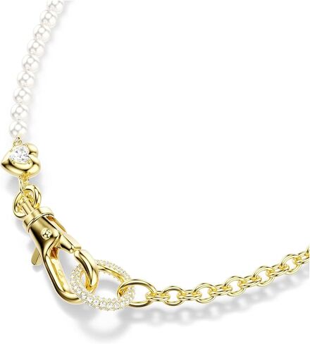 Swarovski Idyllia necklace, Crystal pearl, White, Gold-tone plated in Saudi Arabia