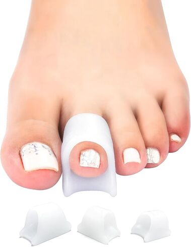 فاصل أصابع القدم من السيليكون، مصحح الورم للنساء والرجال، 12 قطعة فواصل لأصابع القدم لتصحيح تداخل أصابع القدم، إصبع القدم المطرقة، تخفيف آلام أصابع القدم من الأورام in Kuwait