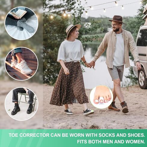فاصل أصابع القدم من السيليكون، مصحح الورم للنساء والرجال، 12 قطعة فواصل لأصابع القدم لتصحيح تداخل أصابع القدم، إصبع القدم المطرقة، تخفيف آلام أصابع القدم من الأورام in Kuwait