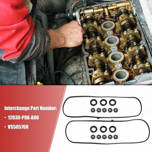 X AUTOHAUX Engine Valve Cover Gaskets Seals Set for Honda Accord Odyssey Pilot 12030-P8A-A00 in Saudi Arabia