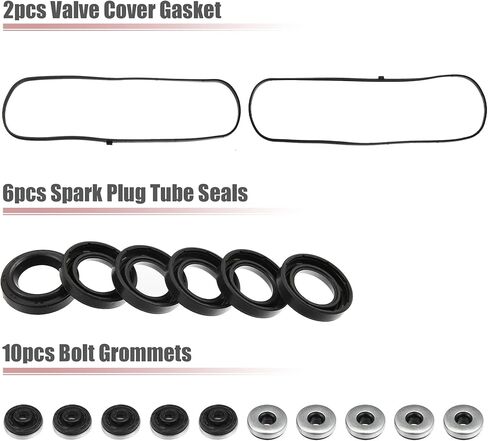 X AUTOHAUX Engine Valve Cover Gaskets Seals Set for Honda Accord Odyssey Pilot 12030-P8A-A00 in Saudi Arabia