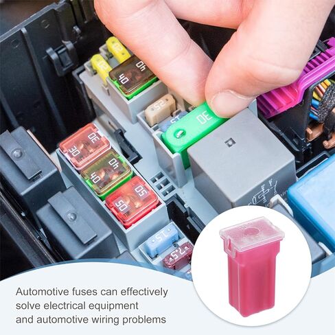 MECCANIXITY 12 Pcs Tall Profile Car Fuses,32V DC 30A Box Shaped Cartridge Fuse Automotive for Pickup Trucks,Cars,Rvs,Boats in Saudi Arabia