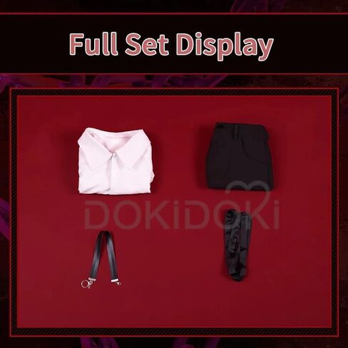 KIRA KIRA Anime Cosplay Costume with Choker Doki-SR Sleeveless Shirt Black Pants School Uniform Halloween Costume in Saudi Arabia