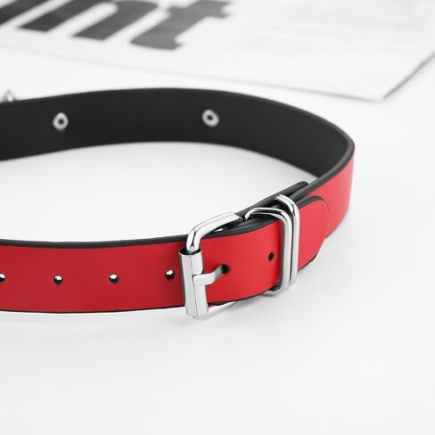 Pentagram Chain PU Leather Collar For Women Gothic Punk Dark Style Decorative Pendant in Saudi Arabia