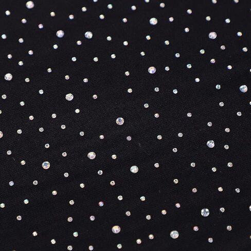 IPENNY Rhinestone Hijab for Women - Soft Stretch Muslim Headscarf with Sparkle, Lightweight Fashion Scarf for Daily Wedding in Saudi Arabia